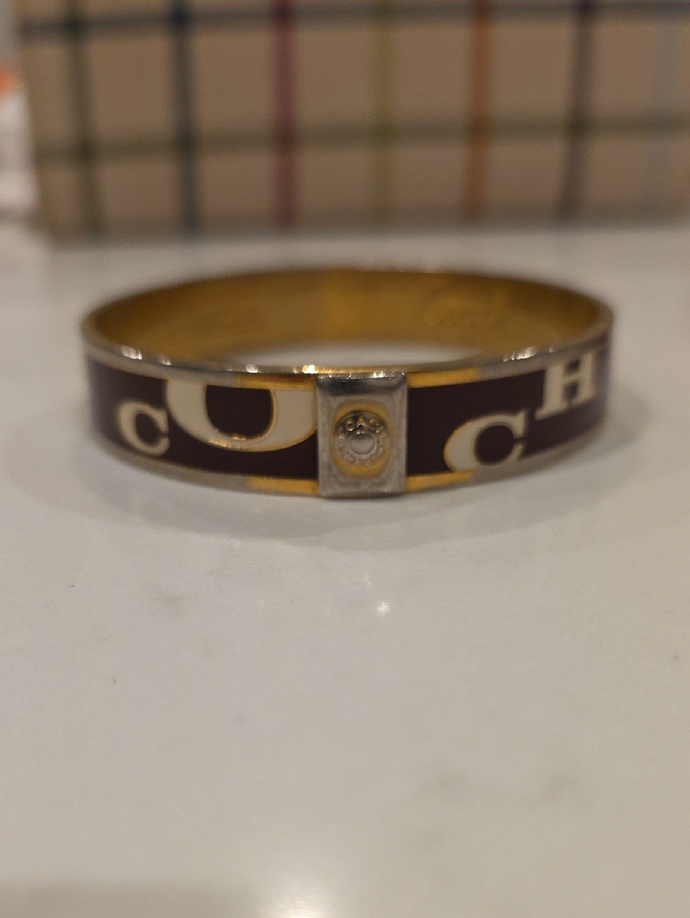 Coach Y2K Logo Enamel Bangle